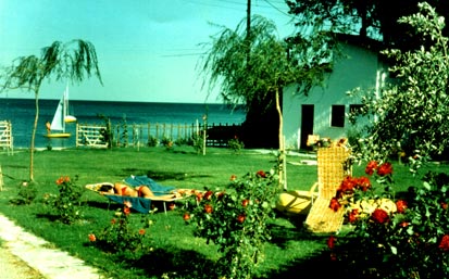 Altes Strandbild vom Hellenikon Idyllion