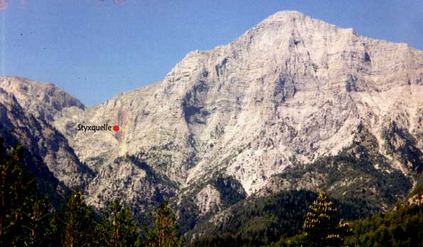 Styxquelle Berg Chelmos