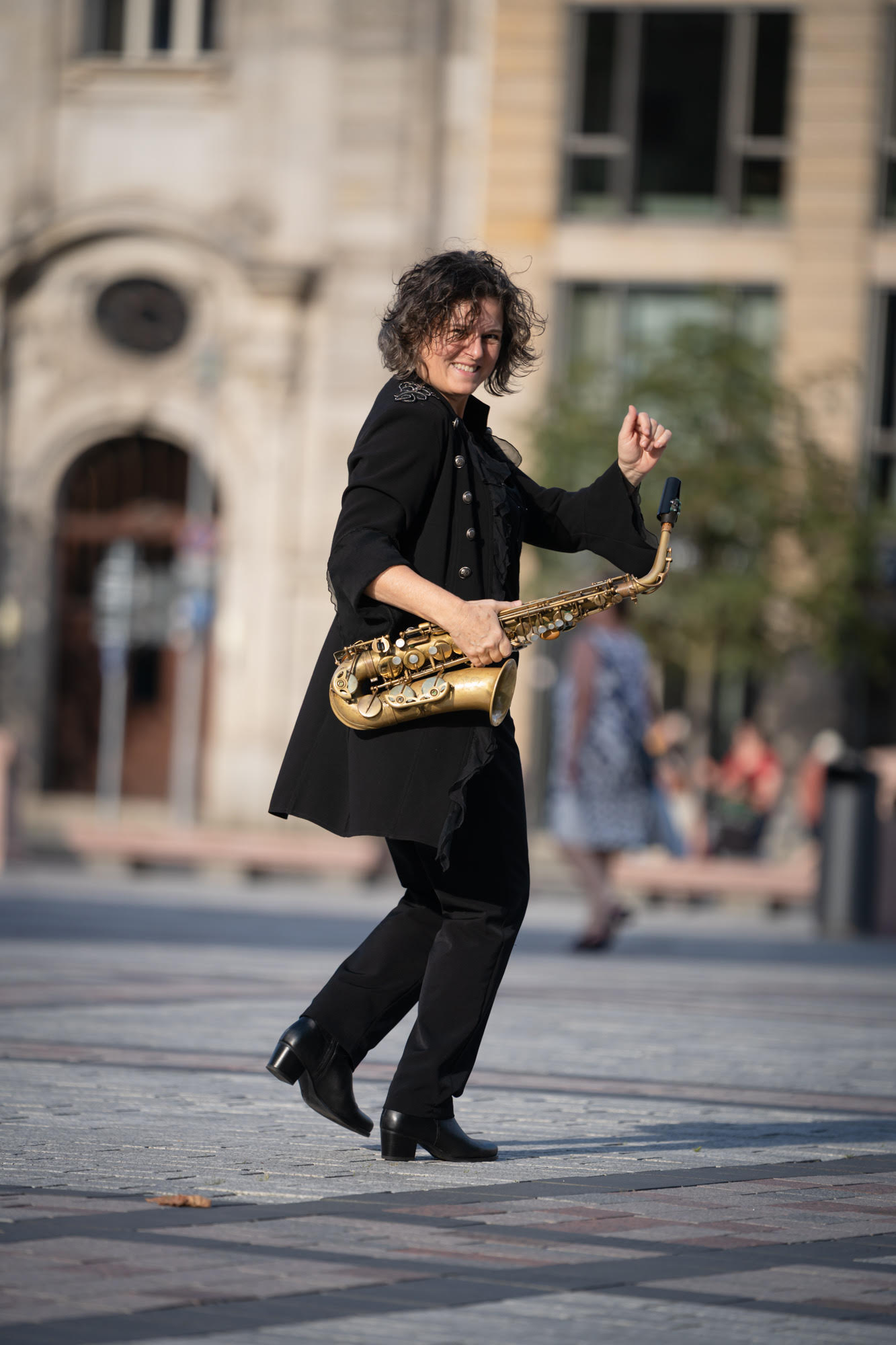 Saxophonistin Claudia Tesorino